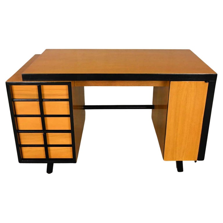 Library Style Dark Espresso Stained Maple Dining Table Vintage Modern by  Bro-Dart Industries