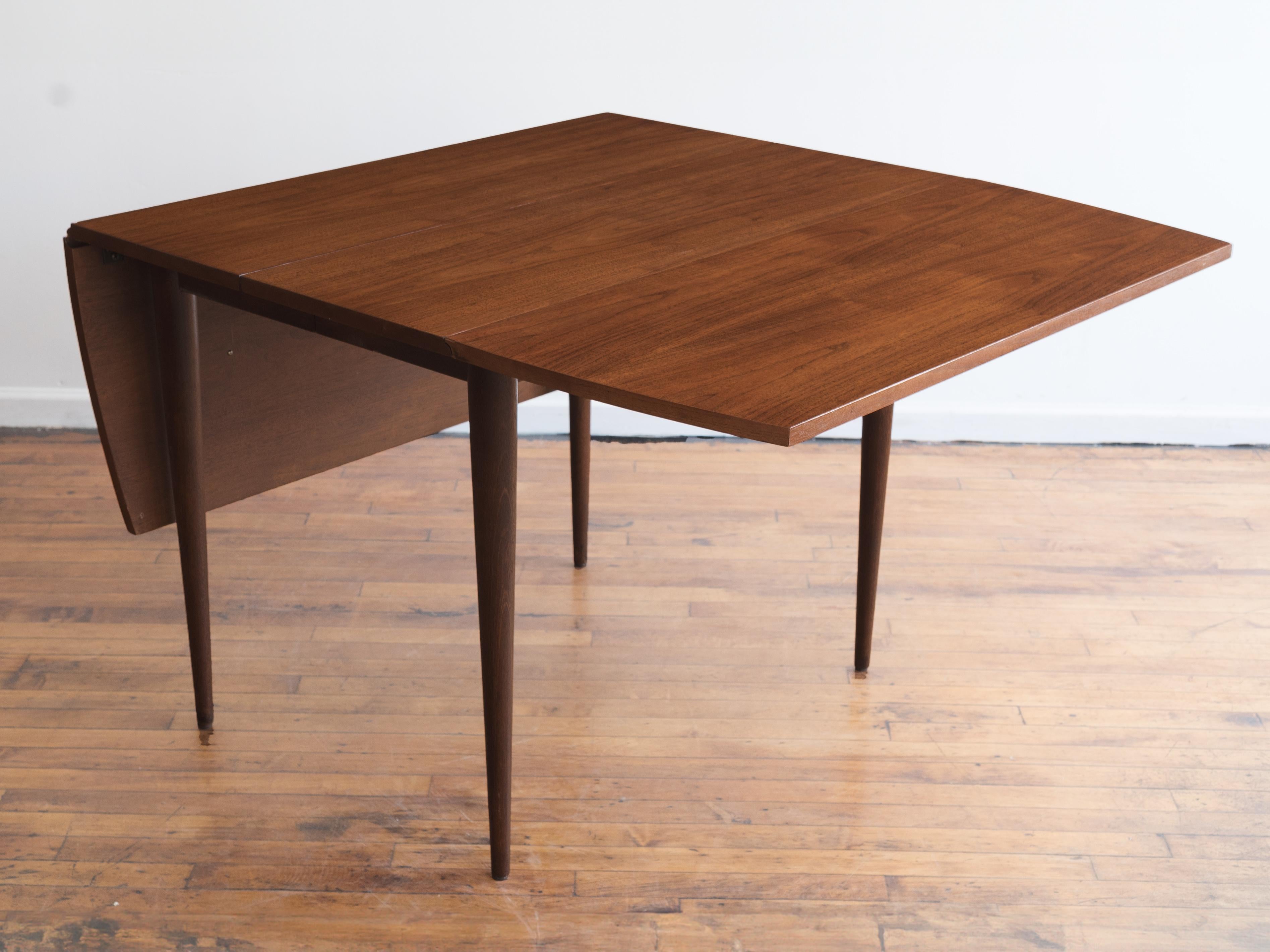 American Vintage MCM Broyhill Sculptra Drop Leaf Dining Table