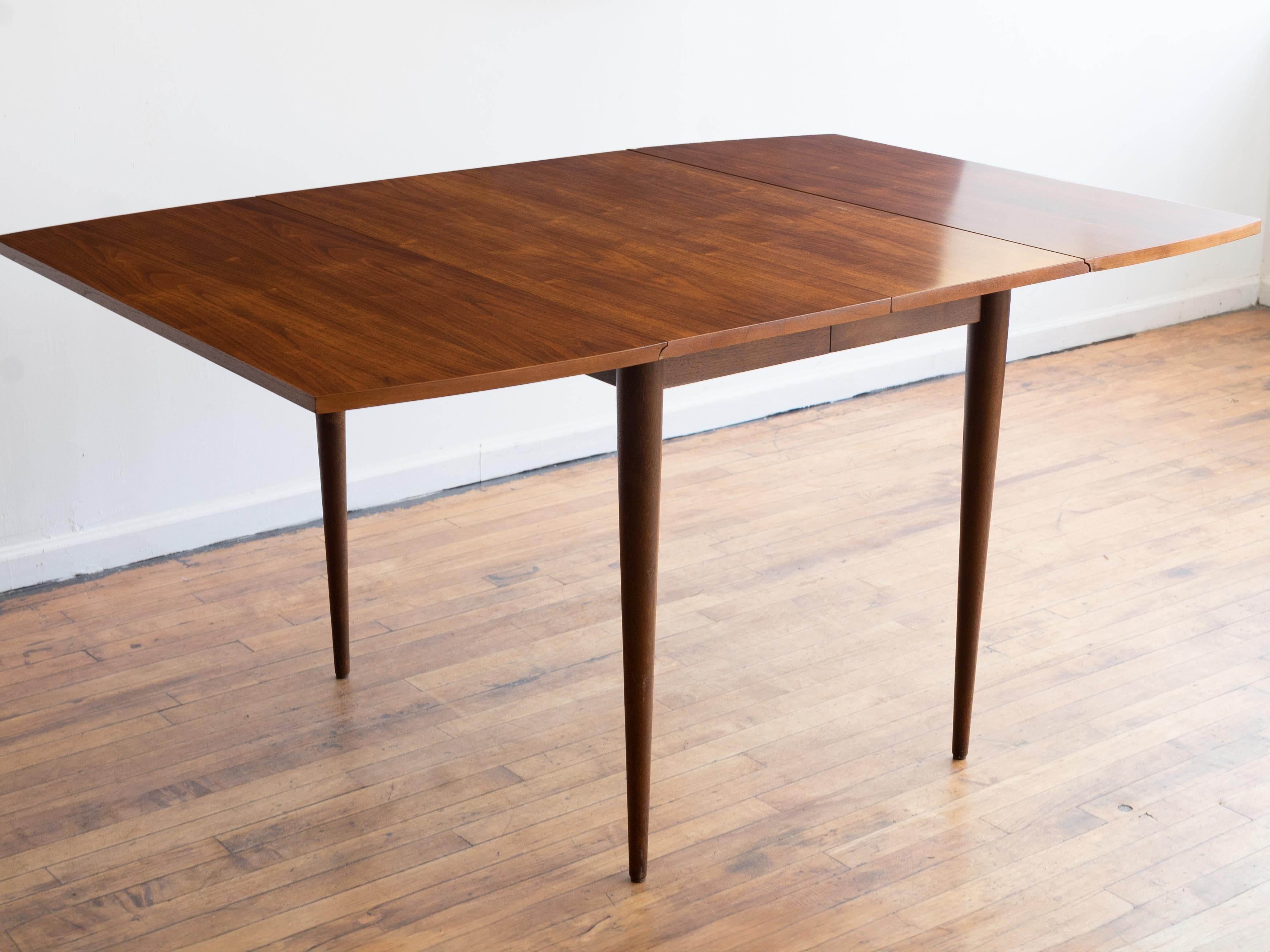 20th Century Vintage MCM Broyhill Sculptra Drop Leaf Dining Table