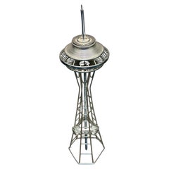 Vintage MCM Brutalist Seattle Space Needle Wire Art Sculpture