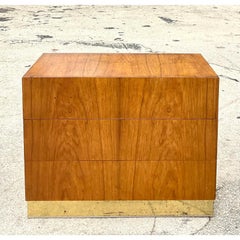 Vintage MCM Burl Wood Bachelors Chest