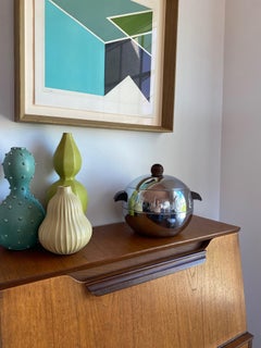 Seau à glace « Pingouin » vintage MCM chromé par West Bend Manufacturing