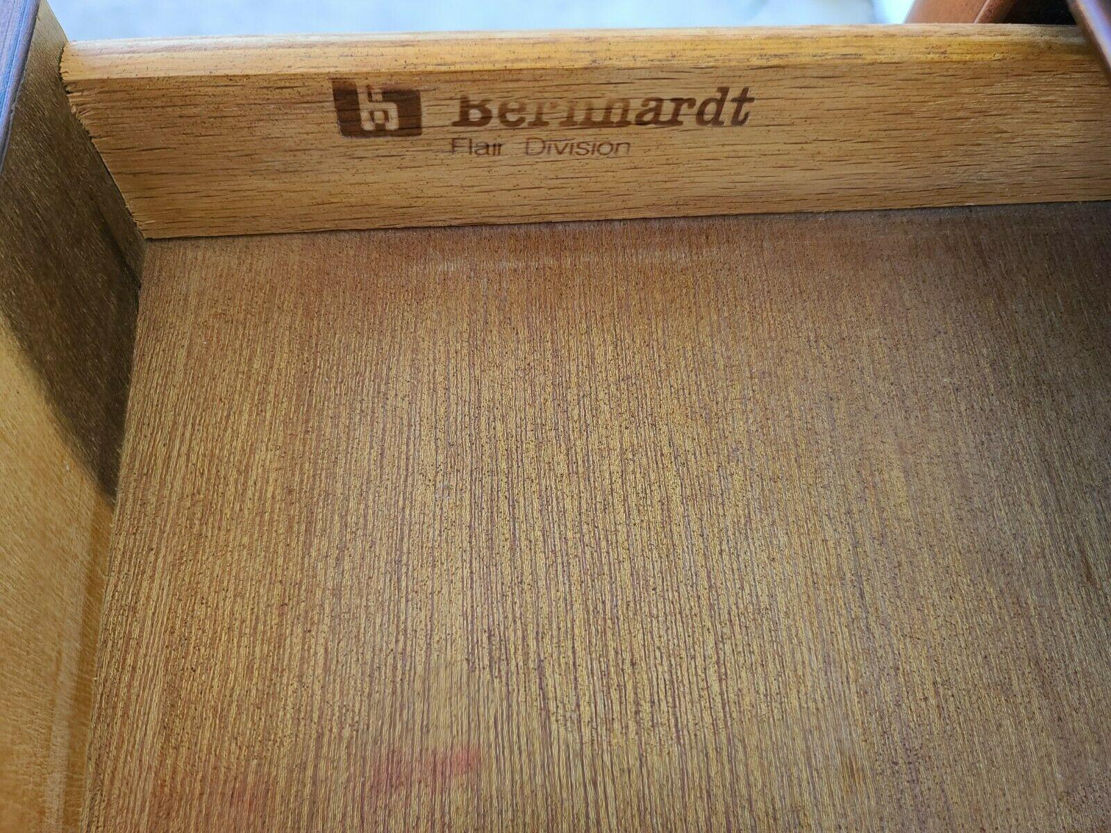 Wood Vintage MCM Console Sofa Table by BERNHARDT
