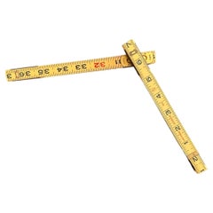 Vintage MCM Craftsman No. 3931 Wooden Folding Extension Rule, 72-Inch