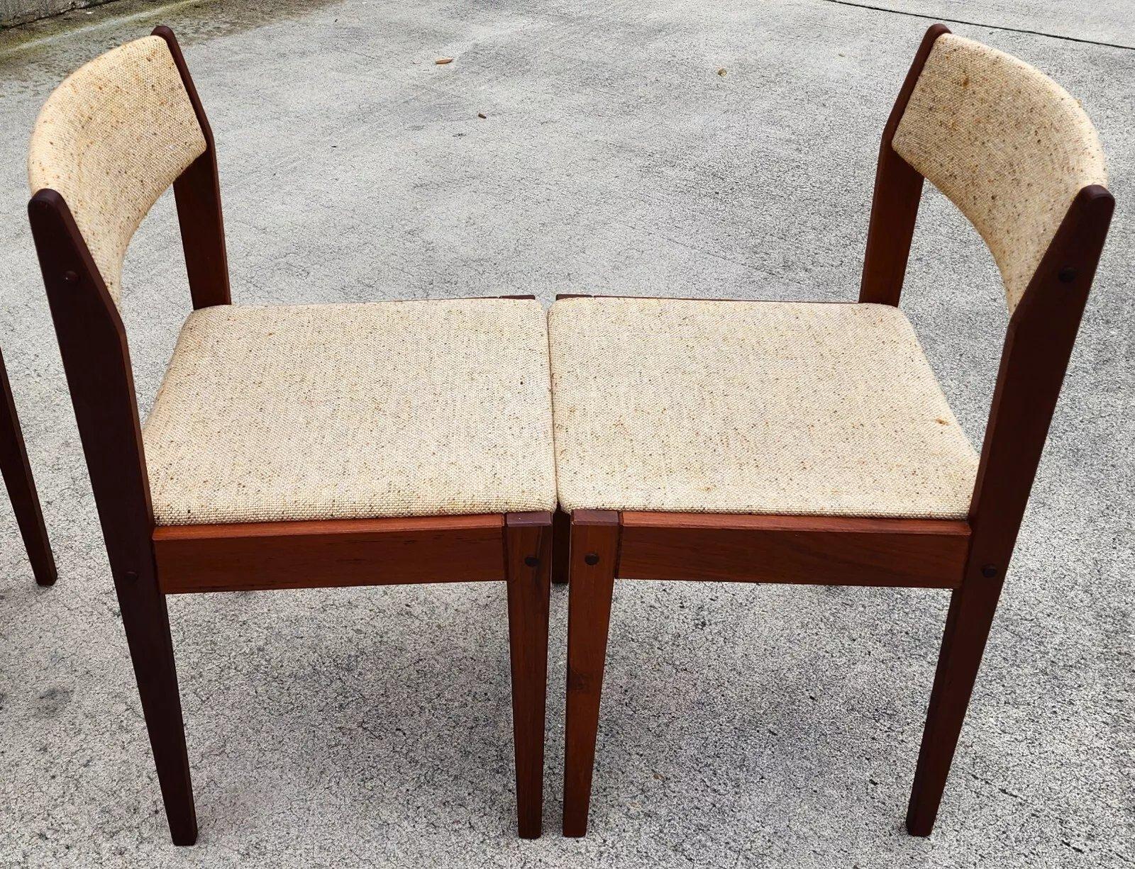 Vintage MCM Dining Chairs by Tarm Stole Mobelfabrik Set of 4 For Sale 5