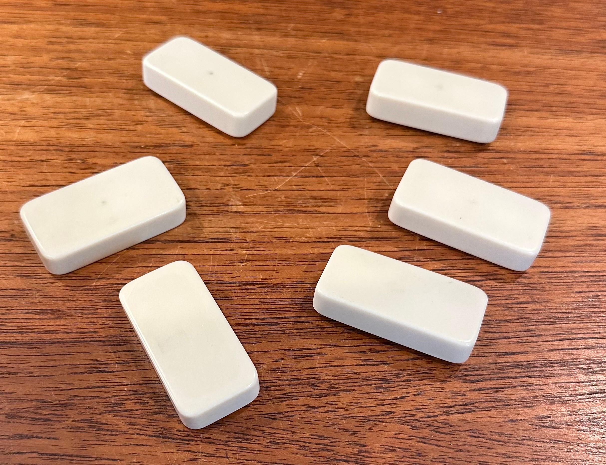 Set di domino MCM vintage in scatola di legno in vendita 5