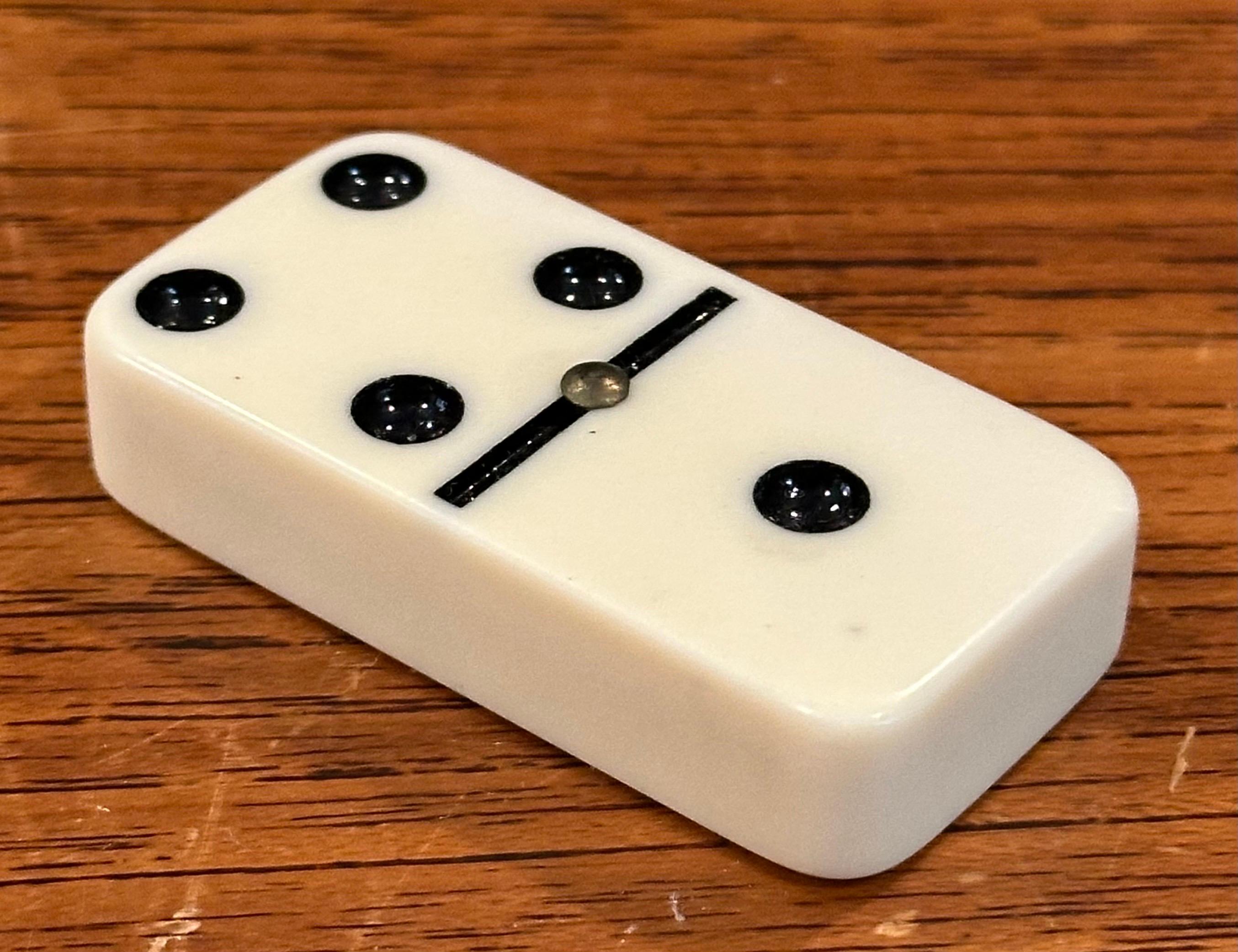 Set di domino MCM vintage in scatola di legno in vendita 6