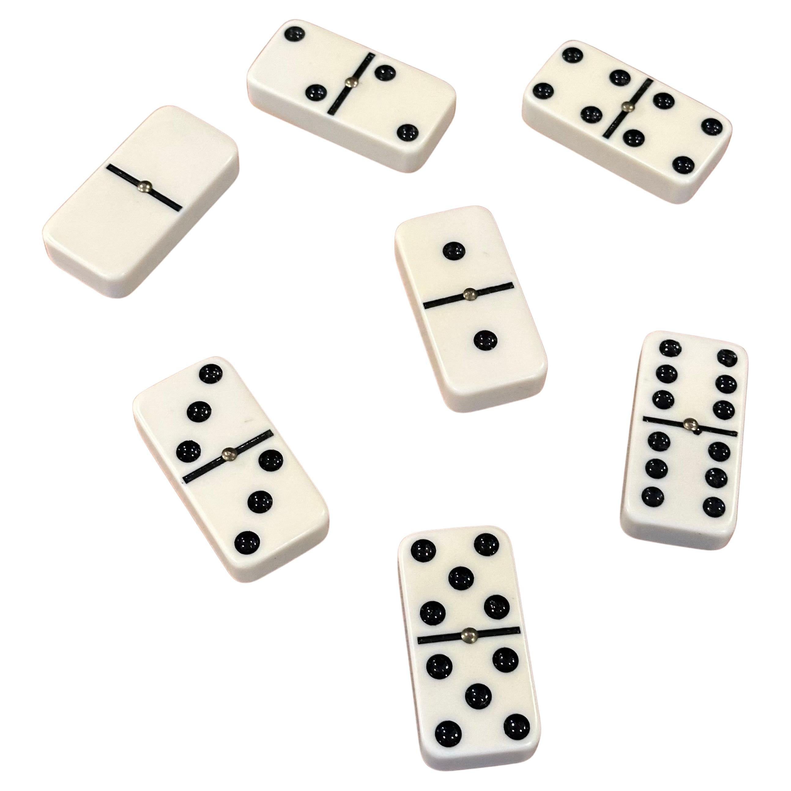 Americano Set di domino MCM vintage in scatola di legno in vendita