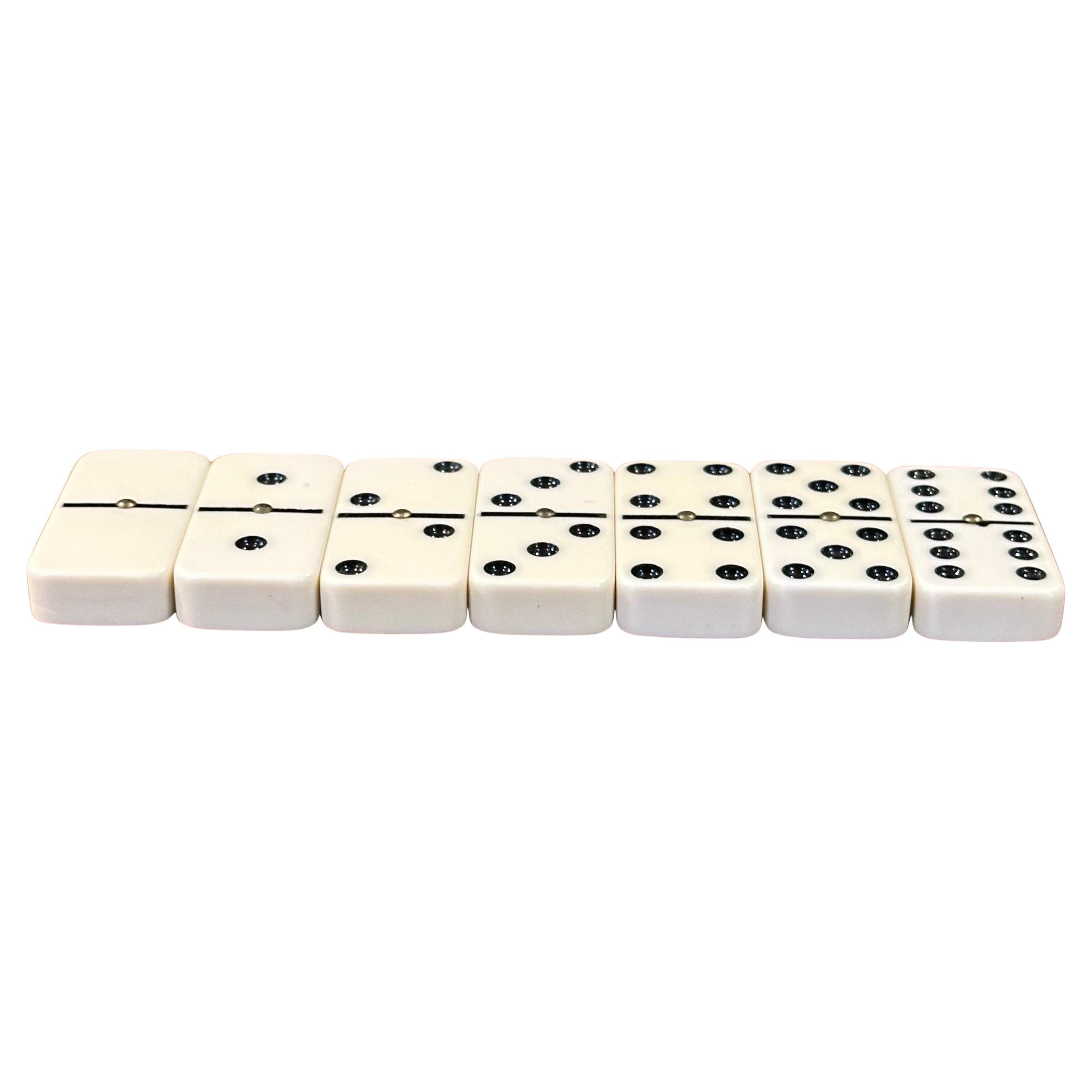 Set di domino MCM vintage in scatola di legno In condizioni buone in vendita a San Diego, CA
