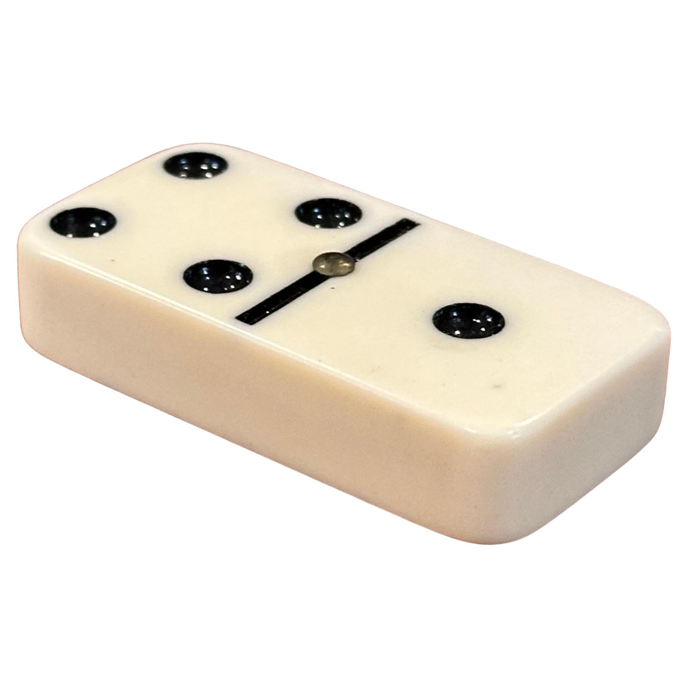 Plastica Set di domino MCM vintage in scatola di legno in vendita