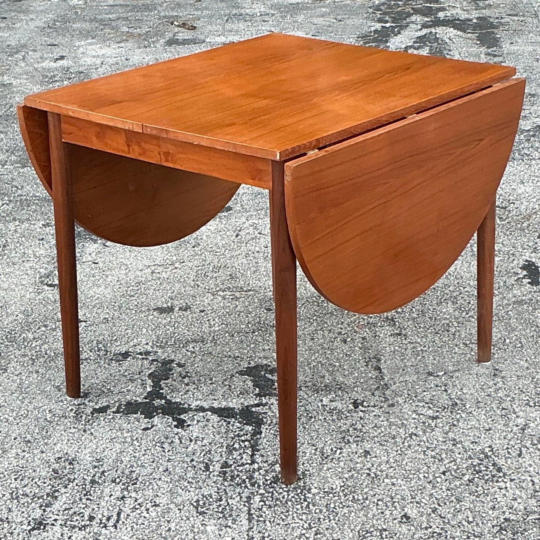 Table de salle à manger à rallonge vintage MCM Bon état - En vente à west palm beach, FL