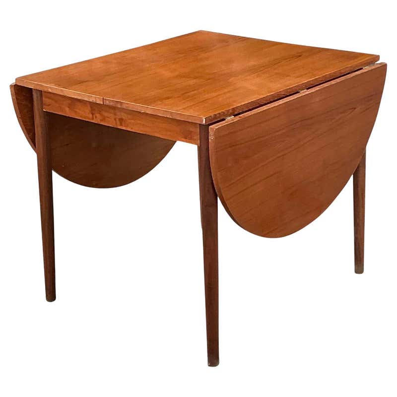 Vintage "Gateleg" Folding extendable drop-leaf dining table For Sale at ...