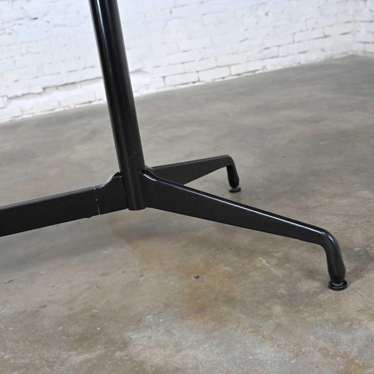 MCM Eames for Herman Miller Segmented Black Base Table Rectangular Top For Sale 5