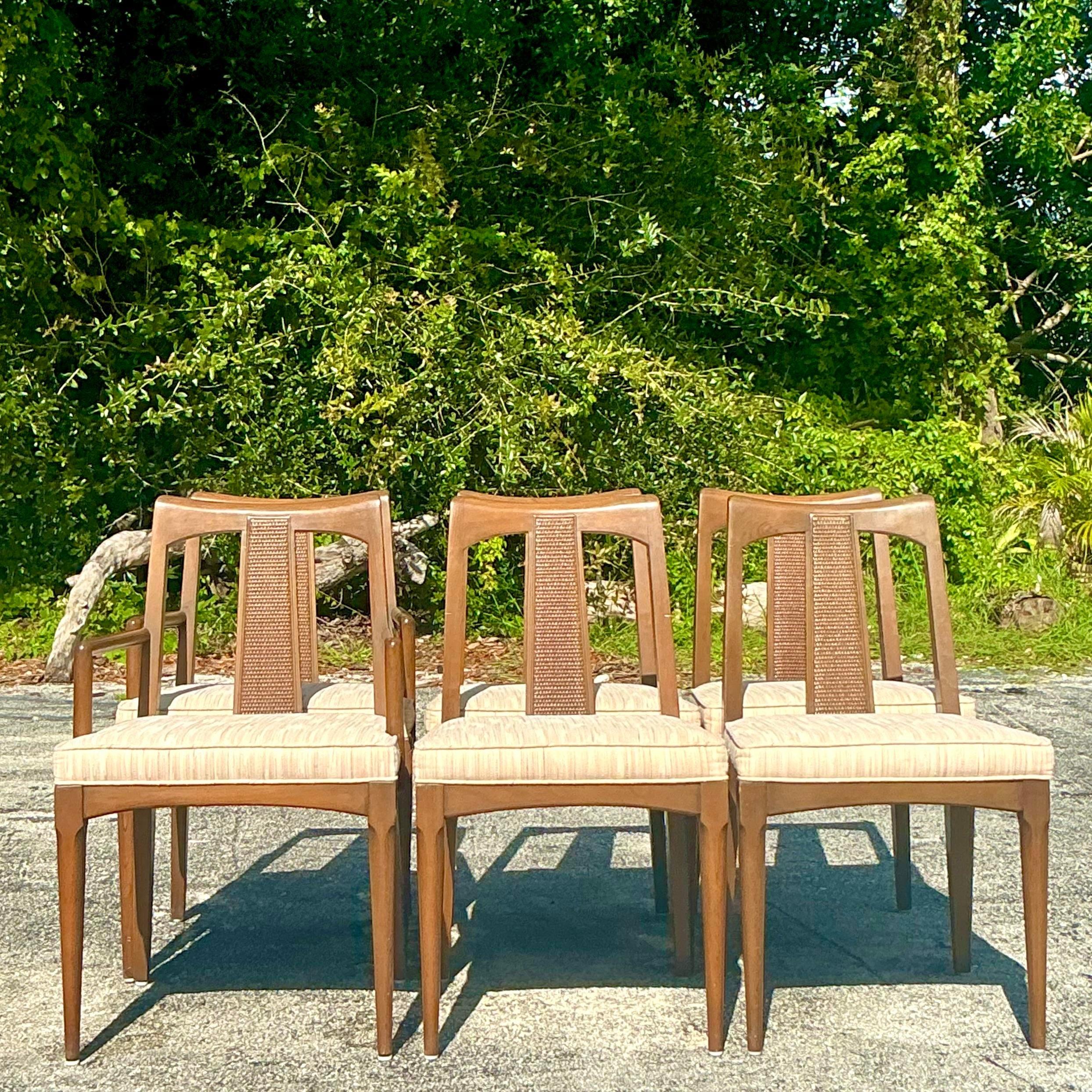 Américain Ensemble de table à manger extensible vintage MCM - Ensemble de 7 en vente