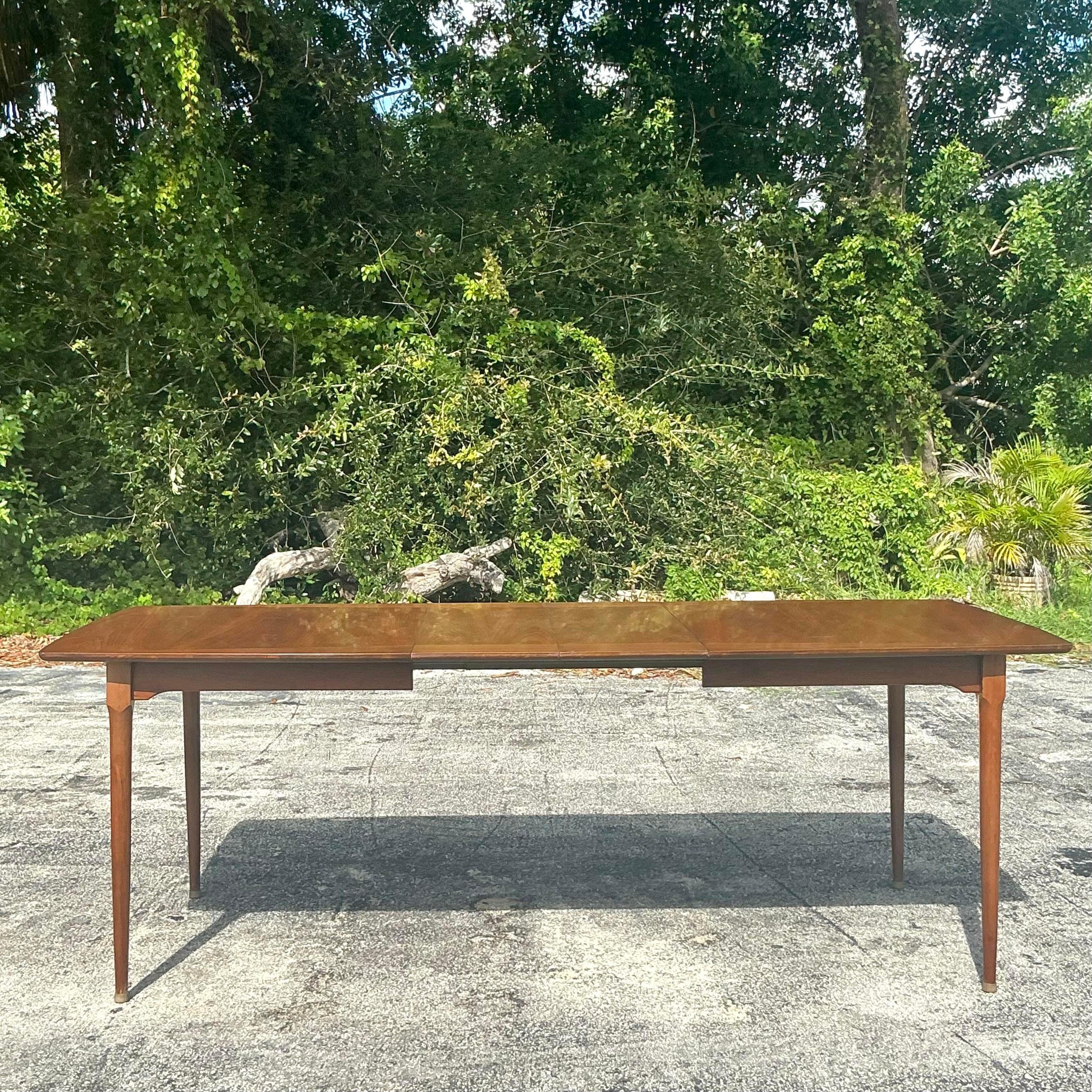 Ensemble de table à manger extensible vintage MCM - Ensemble de 7 Bon état - En vente à west palm beach, FL