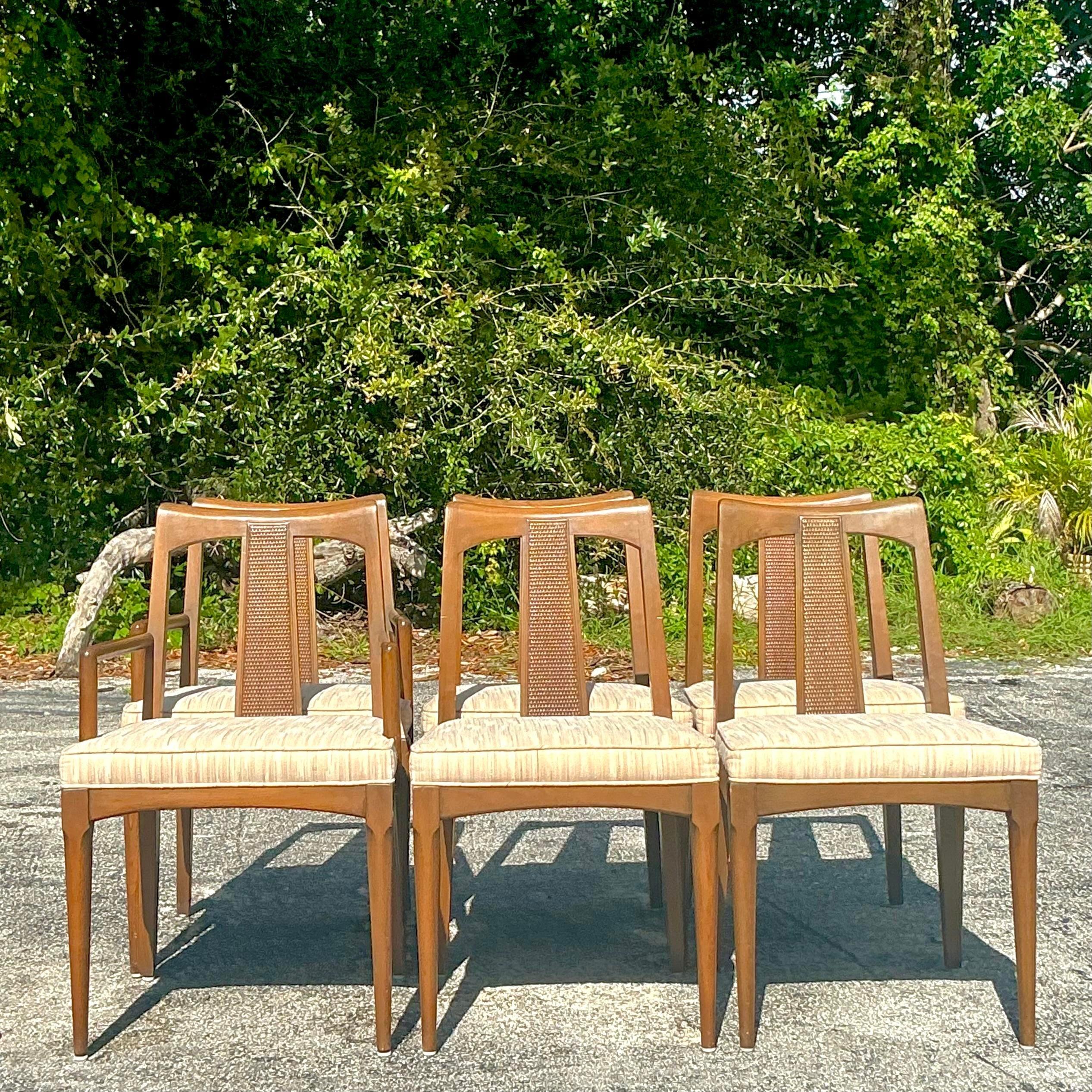 20ième siècle Ensemble de table à manger extensible vintage MCM - Ensemble de 7 en vente