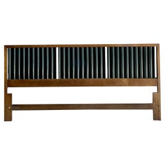 Vintage MCM Founders Fluted Ebony King Headboard