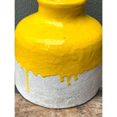 Vintage MCM Glazed Ceramic Lamp
