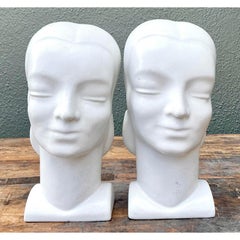 Vintage MCM Glazed Ceramic Wall Pockets - Set of 2