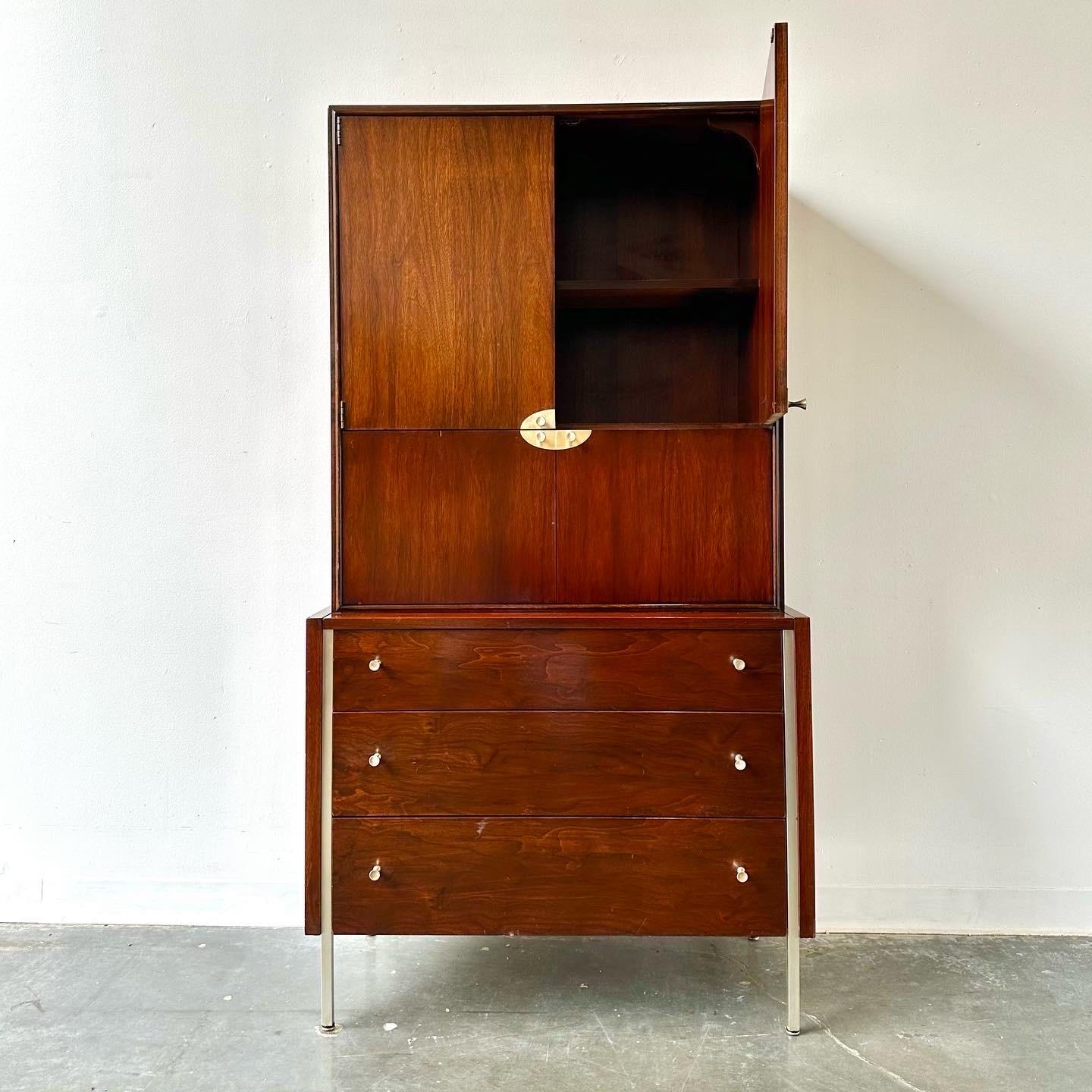 Mid-Century Modern Vintage mcm highboy dresser by Mengel furniture For Sale