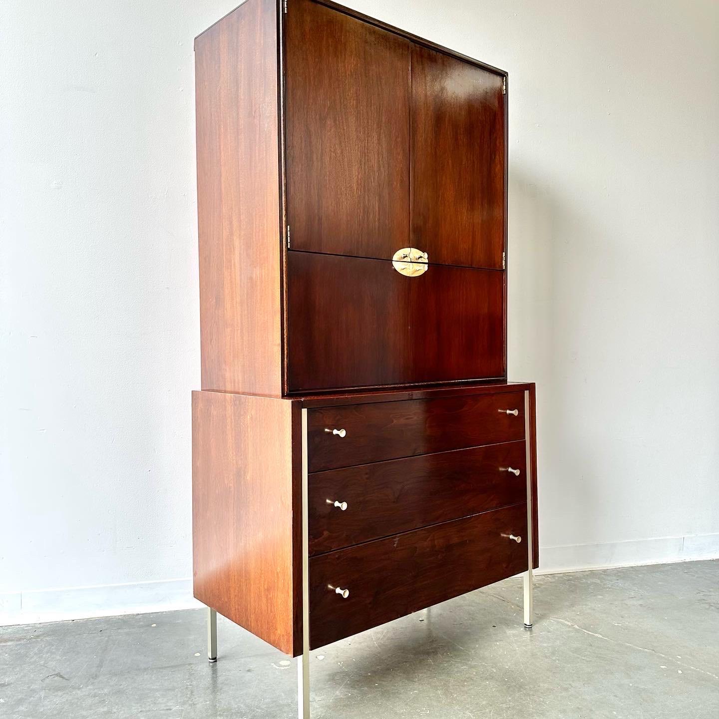 Mid-Century Modern Vintage mcm highboy dresser by Mengel furniture For Sale
