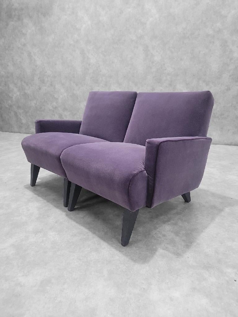 MCM Jens Risom Split Lounge Chairs Neu gepolstert (Moderne der Mitte des Jahrhunderts) im Angebot