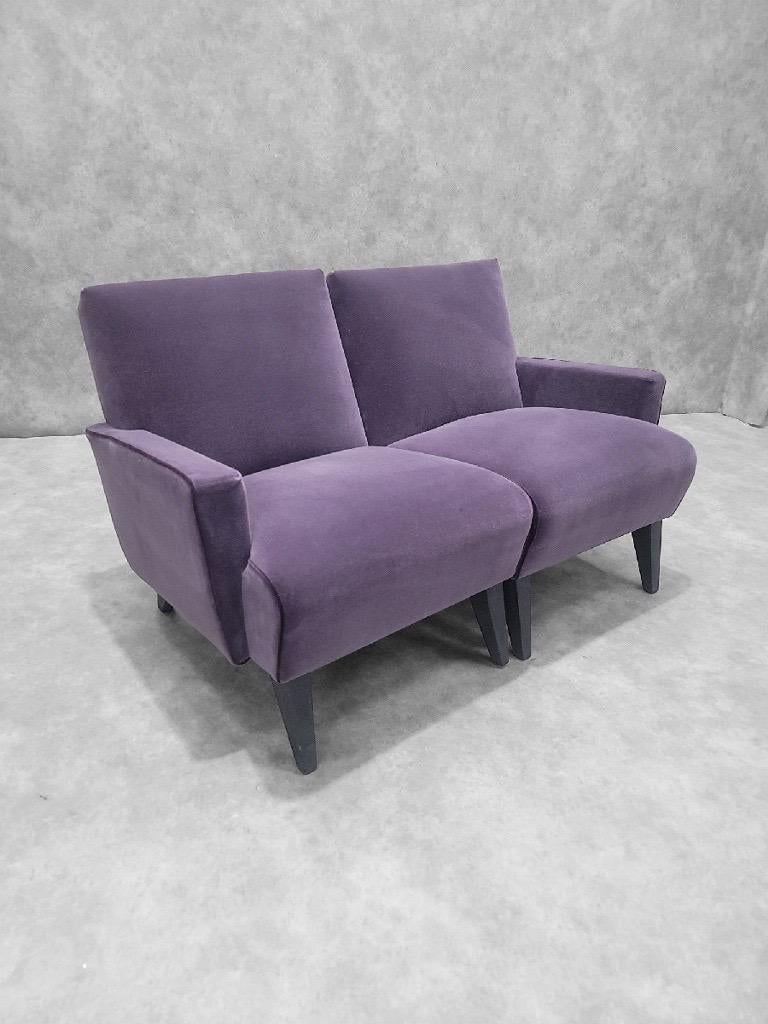 MCM Jens Risom Split Lounge Chairs Neu gepolstert im Zustand „Gut“ im Angebot in Chicago, IL