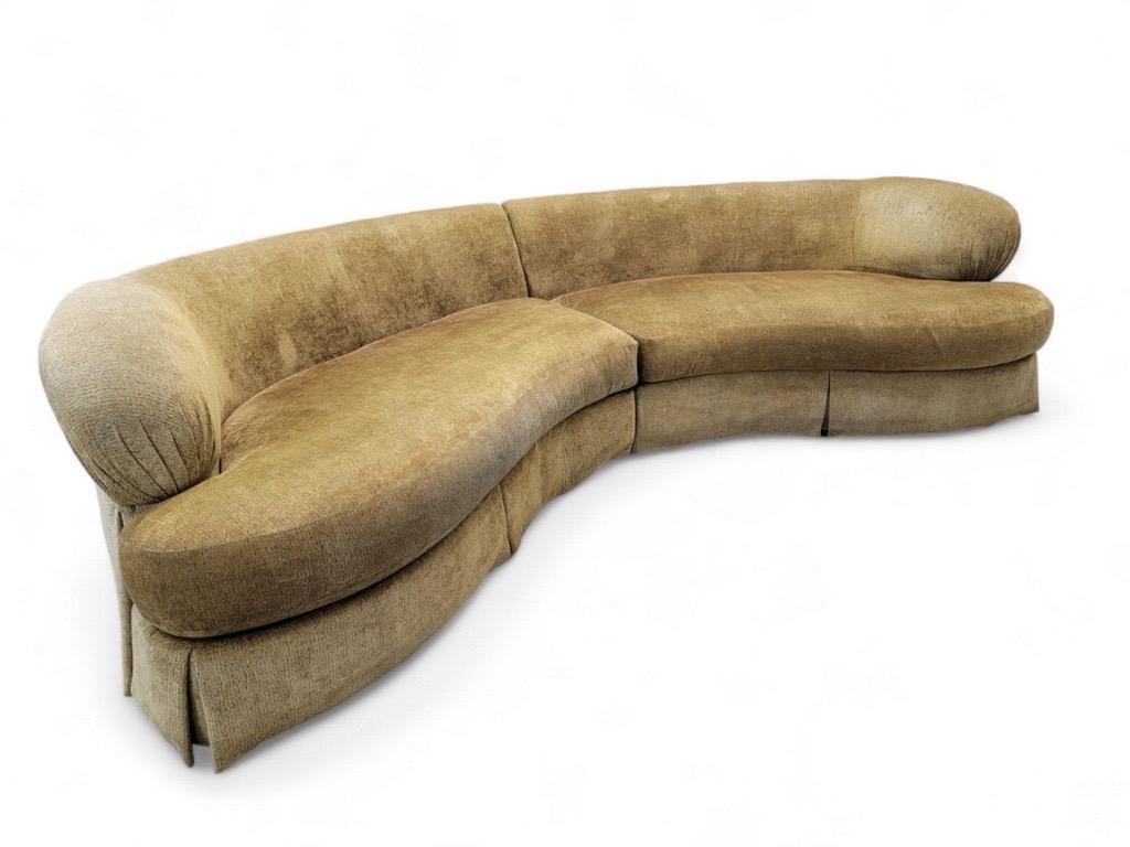 Mid-Century Modern Canapé sectionnel vintage Kagan style MCM de 2 pièces par Thomasville Furniture Co. en vente