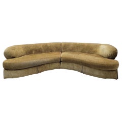 Vintage MCM Kagan Style 2 Piece Sectional Sofa by Thomasville Furniture Co.
