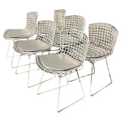 Vintage MCM Knoll Bertoia Dining Chairs, Set of 6