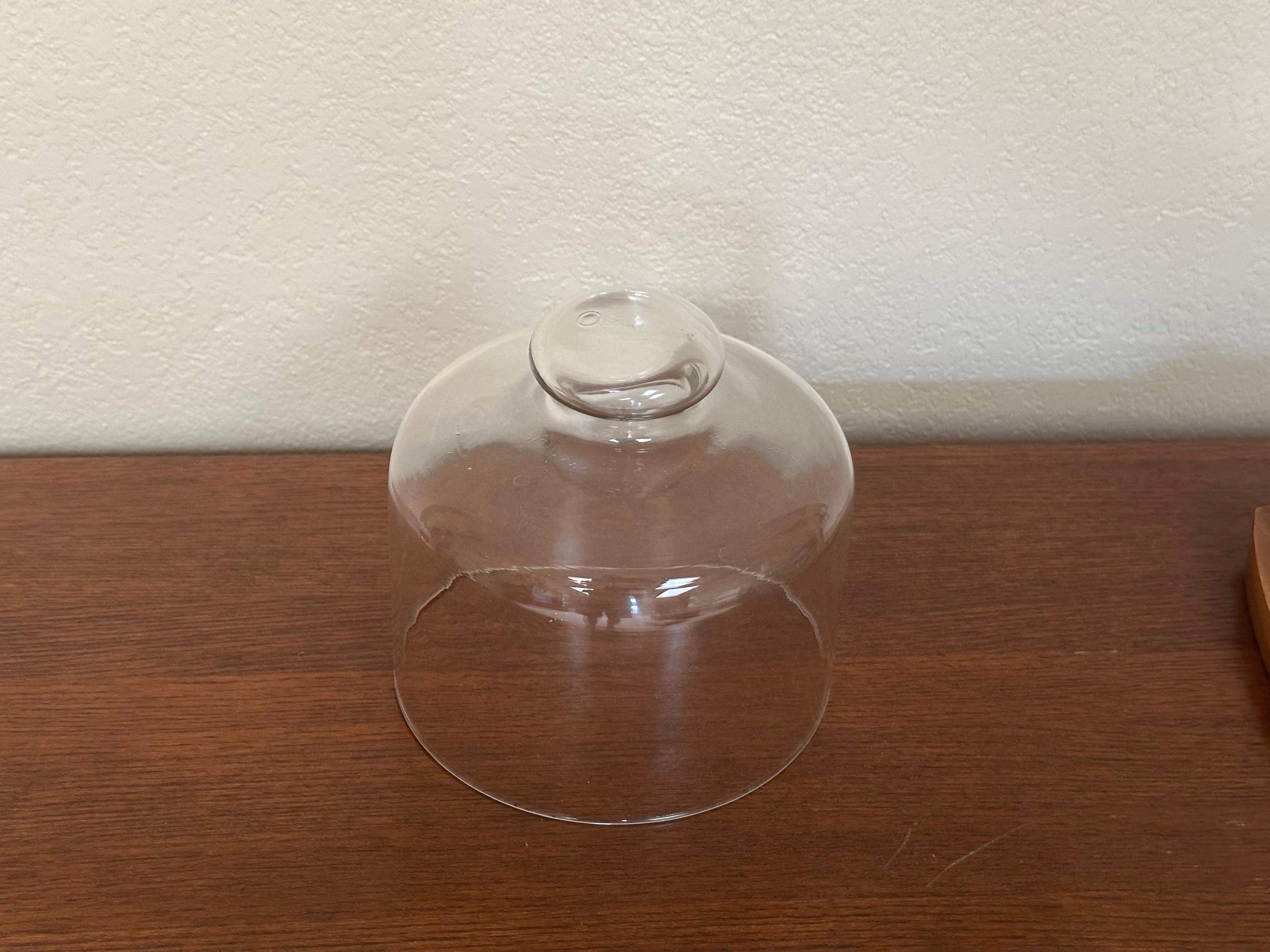 Vintage MCM Kustom Kraft Tabla de quesos y cúpula de cristal con 3 utensilios de servir Latama en venta 2