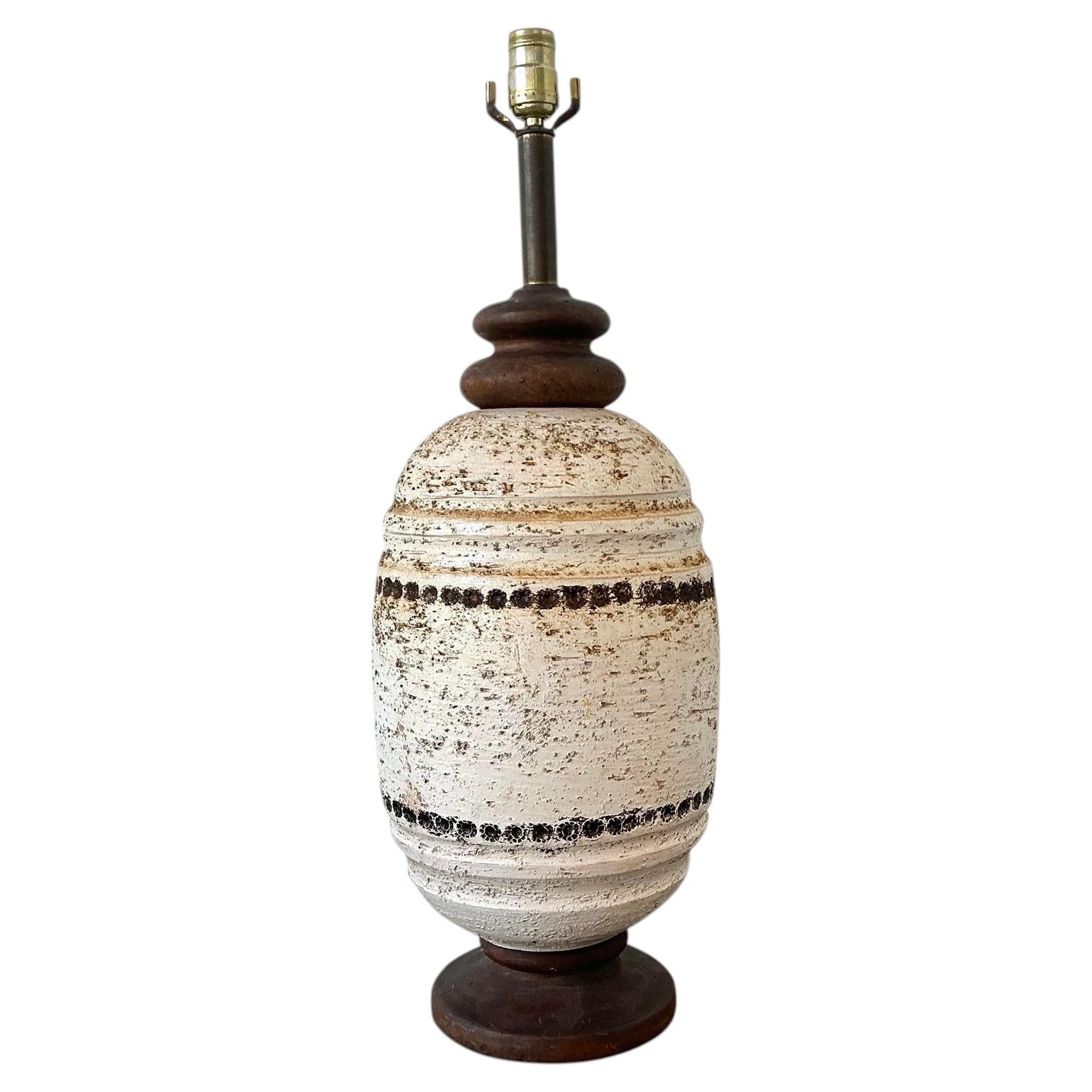 Vintage MCM Lava Glaze Lamp For Sale