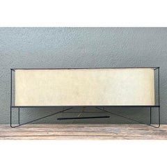 Vintage MCM Long Parchment Table Lamp