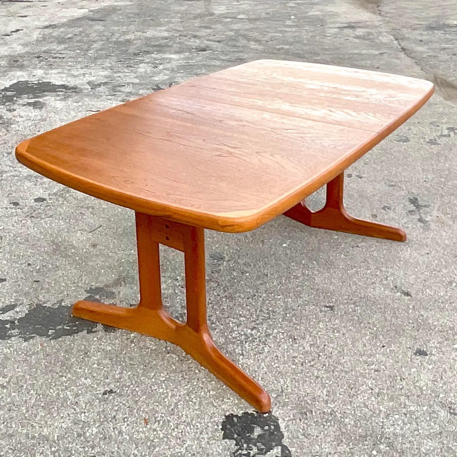 Teak Tavolo da pranzo d'epoca in teak danese AMM Mobler