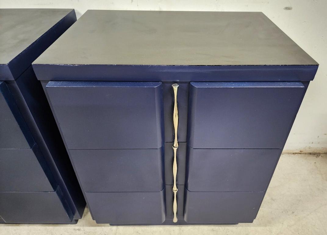 Vintage MCM Nightstands by American Of Martinsville In Good Condition For Sale In Lake Worth, FL