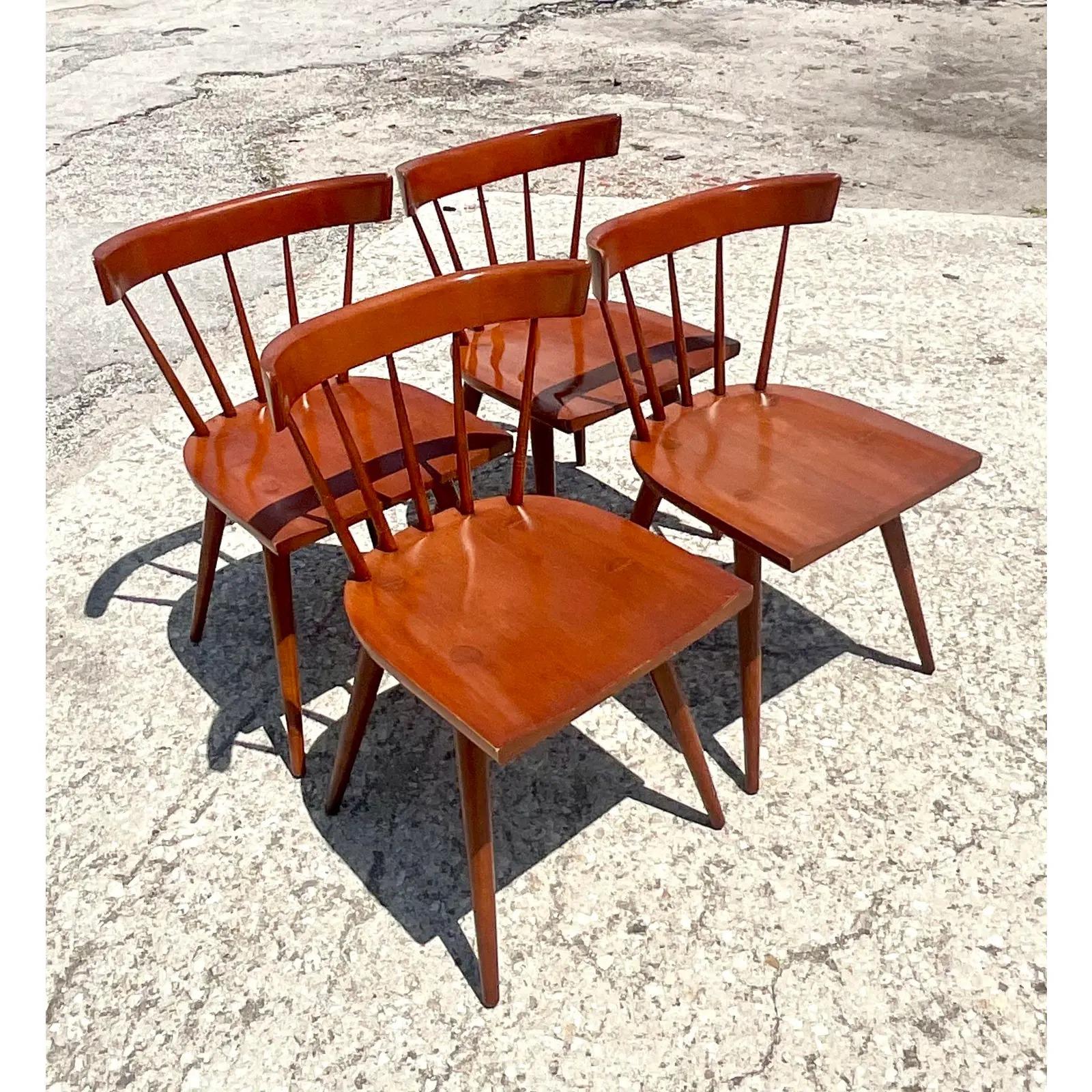 Mid-Century Modern Chaises de salle à manger vintage MCM Paul McCobb pour Winchendon Furniture, ensemble de 4 pièces en vente