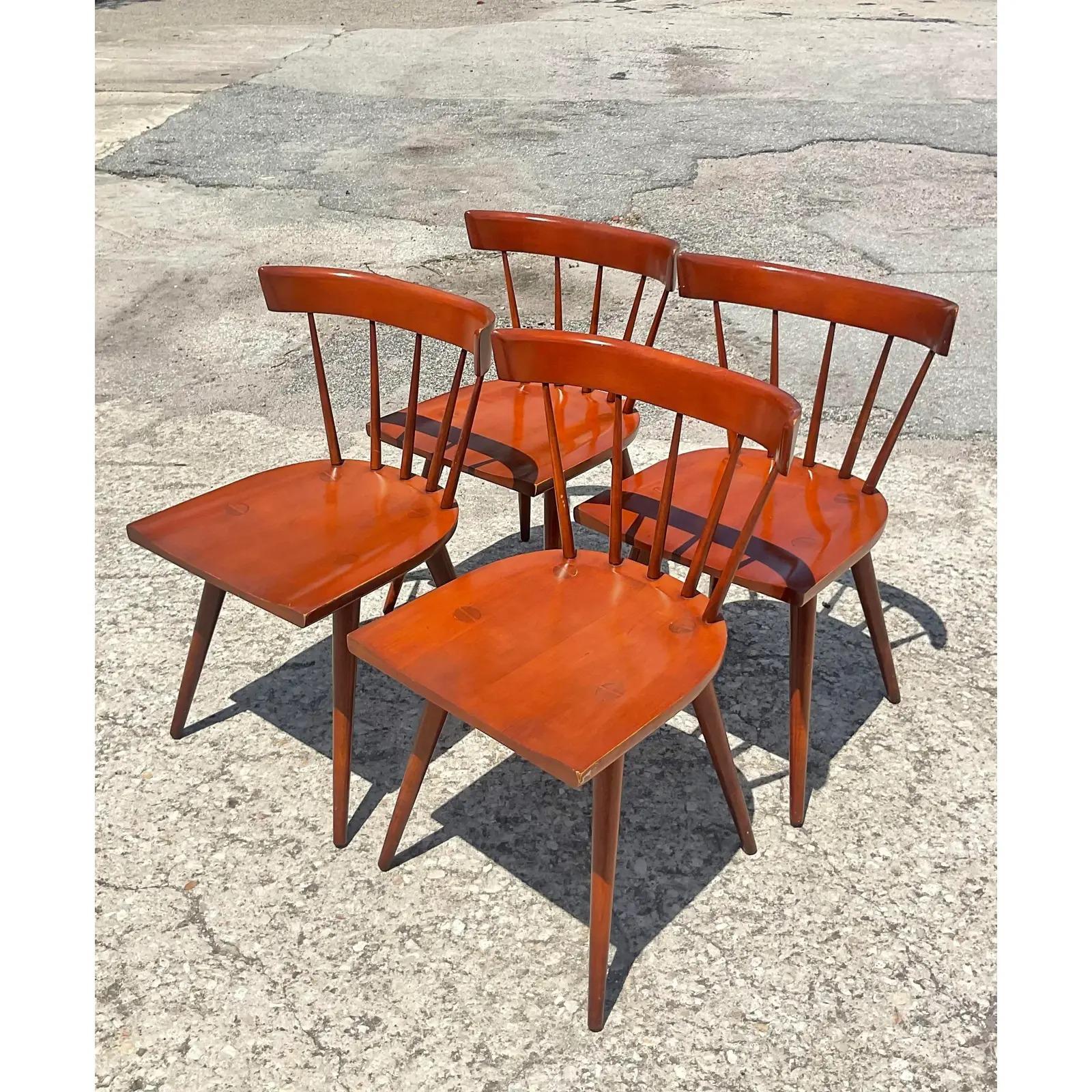 Nord-américain Chaises de salle à manger vintage MCM Paul McCobb pour Winchendon Furniture, ensemble de 4 pièces en vente