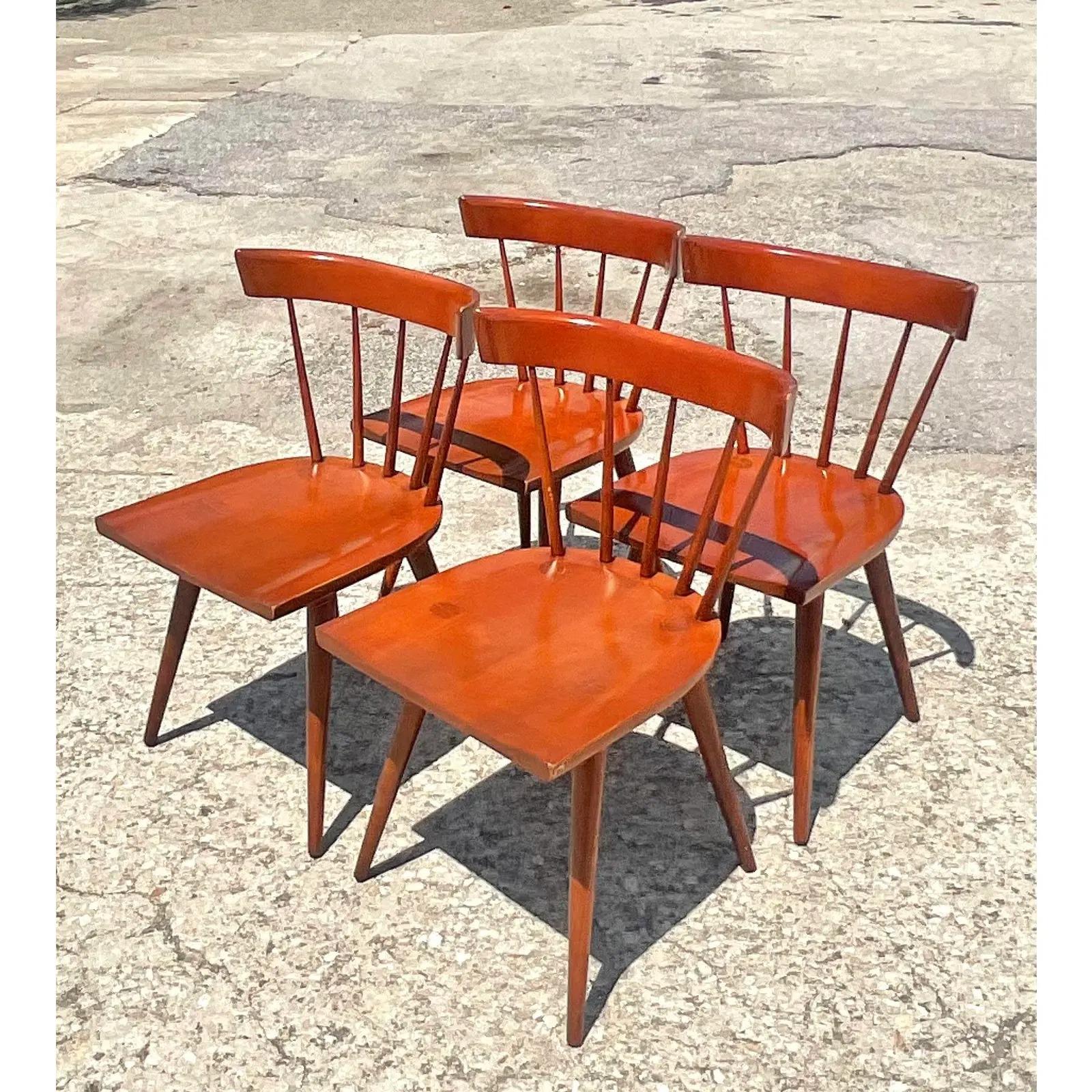Vintage MCM Paul McCobb for Winchendon Furniture, Dining Chairs, Set of 4 In Good Condition For Sale In west palm beach, FL