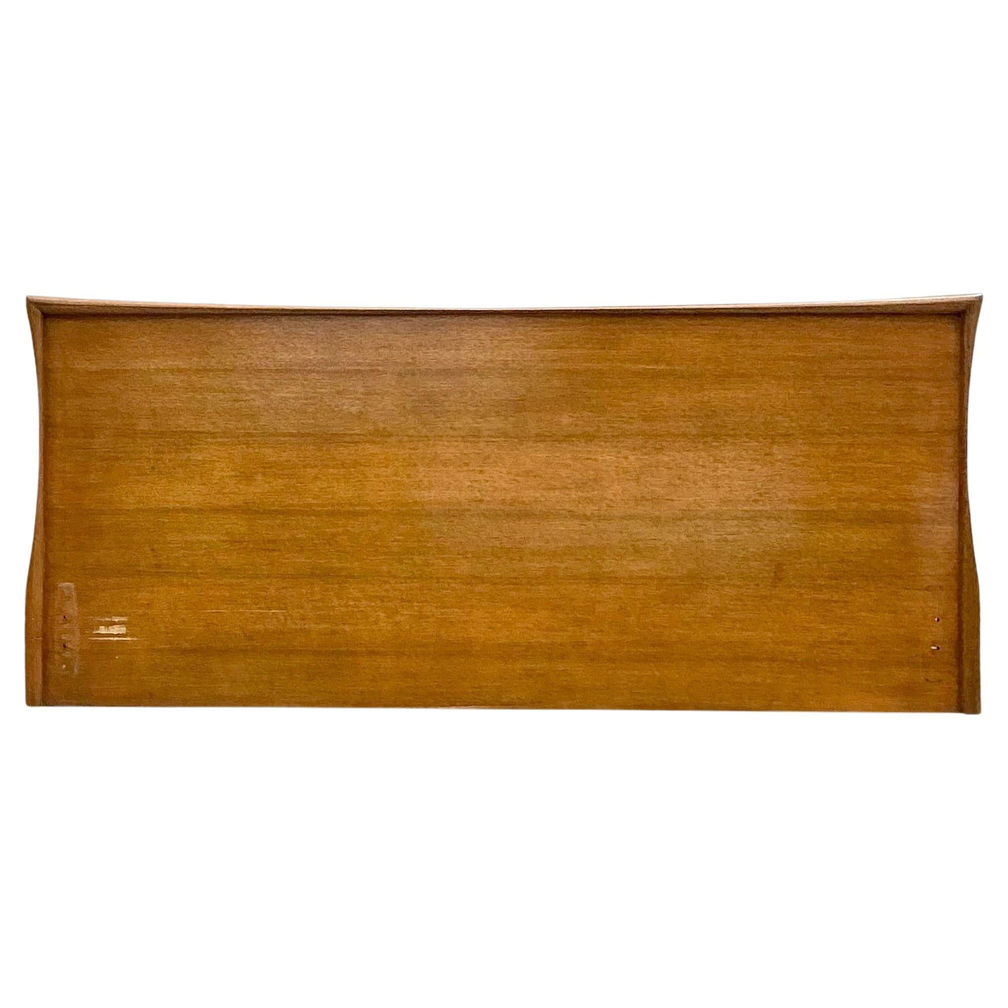 Vintage MCM Plank King Headboard