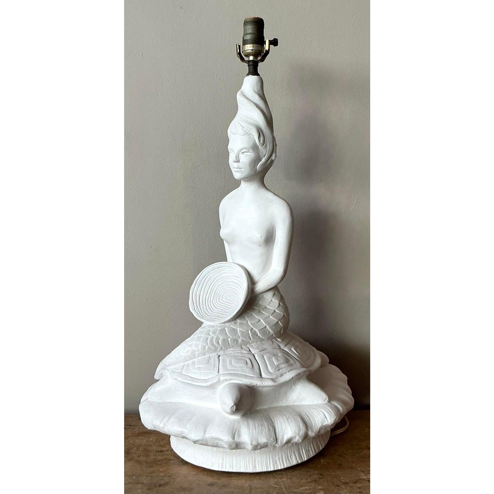 Americano Lampada a sirena in gesso MCM vintage in vendita