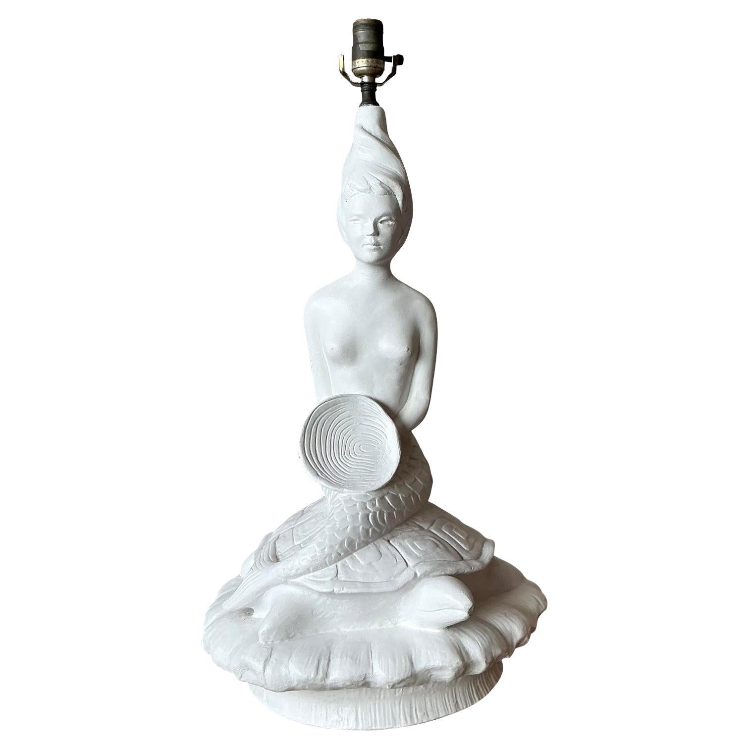 Lampada a sirena in gesso MCM vintage in vendita
