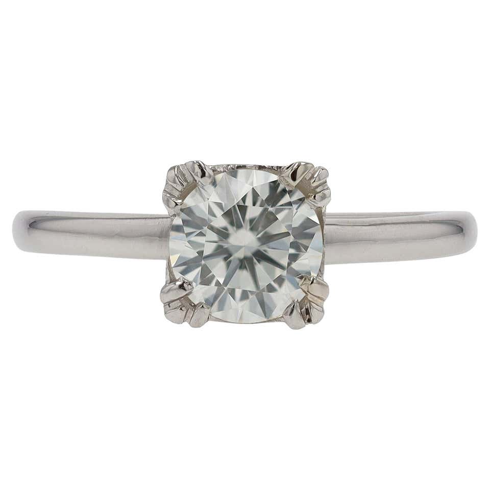 .80 Carat Diamond Platinum Engagement Ring For Sale at 1stDibs | .80 ...