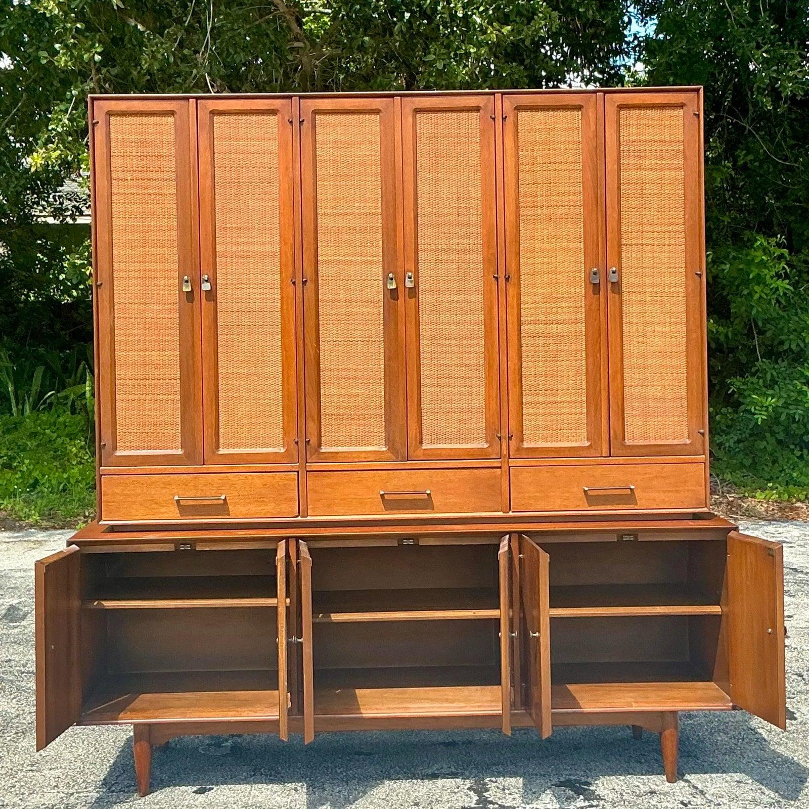 20ième siècle Meuble de rangement MCM Ramseur Seagrasss en vente