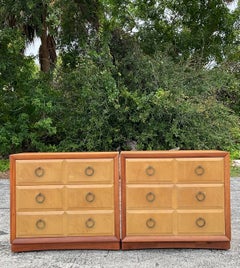 Vintage MCM Robsjohn Gibbings for Widdicomb Chest of Drawers - a Pair