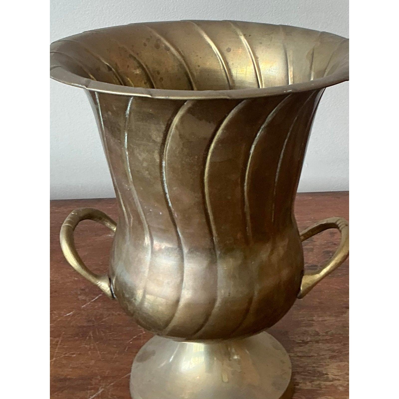 Vintage MCM Rosenthal Netter Brass Champagne Bucket For Sale 1