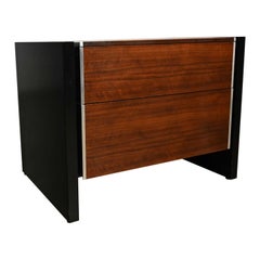 Table de nuit vintage en bois de rose MCM par Glenn of California