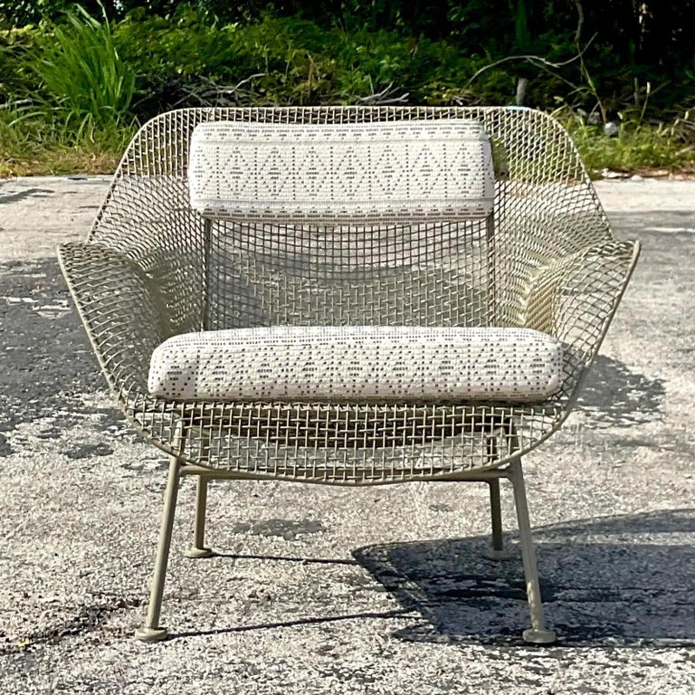Vintage MCM Russell Woodard “Sculptura” Arm Chair In Good Condition For Sale In west palm beach, FL