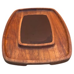 Vintage MCM "Simplicity" Teak Serving Tray by Georges Briard