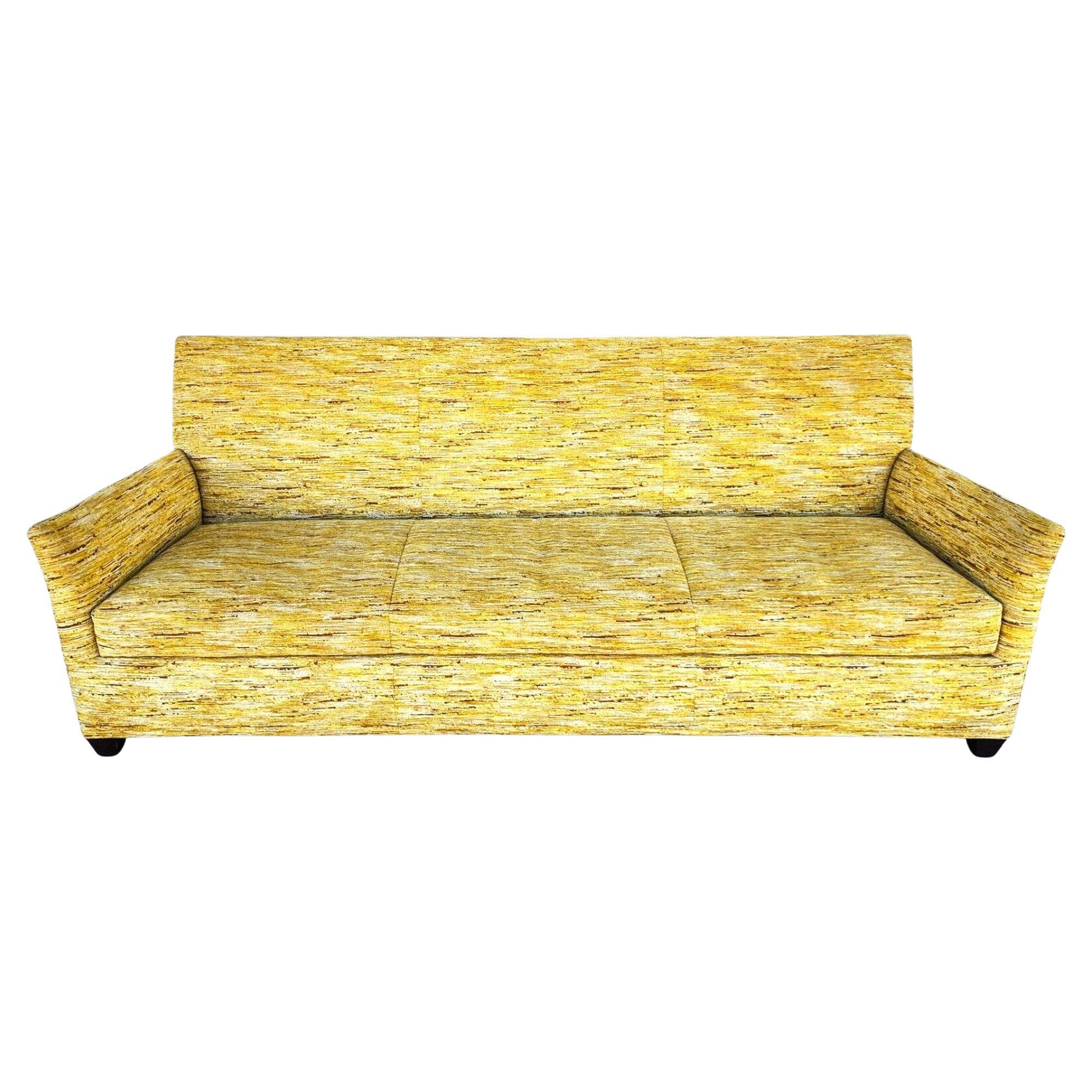 Vintage MCM Sofa Tuxedo Style