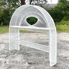 Vintage MCM Spun Fiberglass Queen Headboard